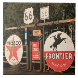 Azulejo De Cerâmica EUA, Arizona, Sedona: Placas de Publicidade Antiga