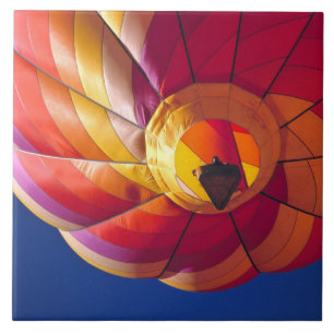 Azulejo De Cerâmica EUA, Arizona, Val Vista. Um balão de ar quente col