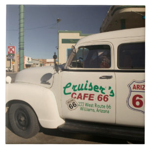 Azulejo De Cerâmica EUA, Arizona, Williams: Cruisers Cafe 66 Antigo