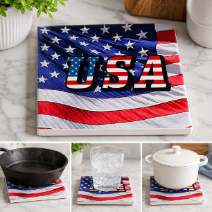 Azulejo De Cerâmica EUA - Bandeira americana