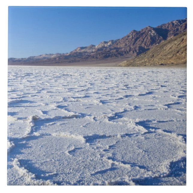 Azulejo De Cerâmica EUA, CA, Death Valley NP, Sal Formations at (Frente)