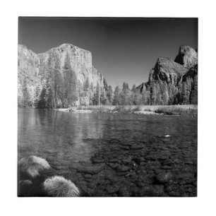Azulejo De Cerâmica EUA, Califórnia. Vista do Vale de Yosemite
