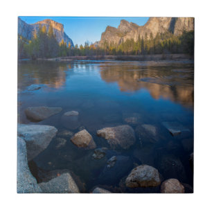 Azulejo De Cerâmica EUA, Califórnia. Vista do Vale de Yosemite 2