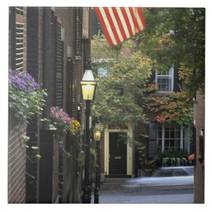 Azulejo De Cerâmica EUA, Massachusetts, Boston, monte de baliza