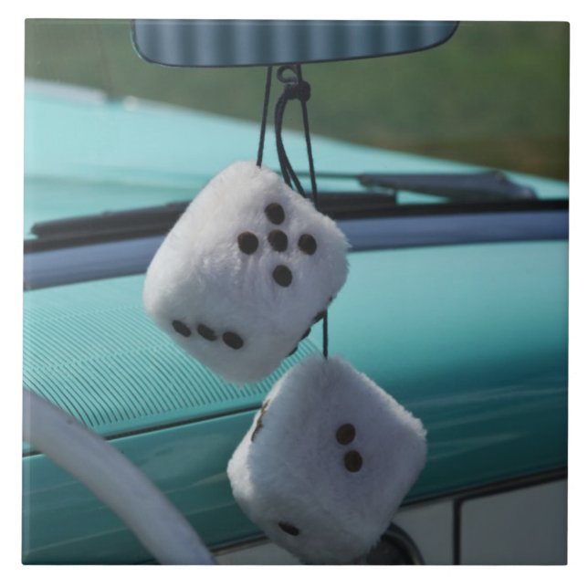 Azulejo De Cerâmica EUA, Massachusetts, Gloucester. Felpudo de dados (Frente)