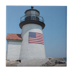 Azulejo De Cerâmica EUA, Massachusetts, Nantucket. Brant Point