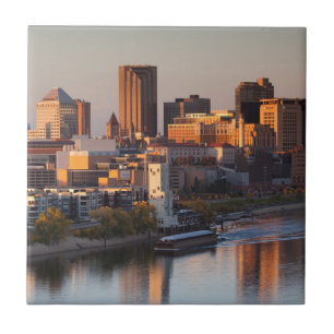 Azulejo De Cerâmica EUA, Minnesota, Minneapolis, Rua. Paul 3