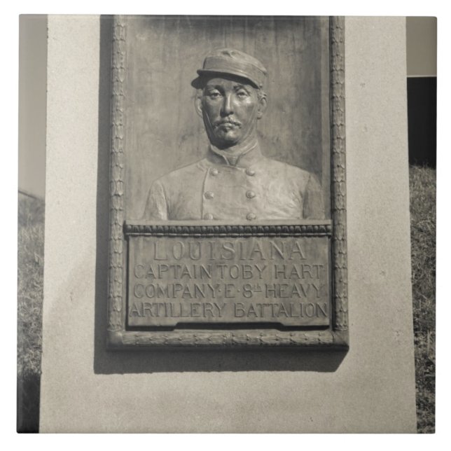 Azulejo De Cerâmica EUA, Mississippi, Vicksburg. Parque do beira-rio, (Frente)