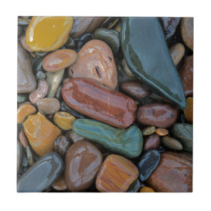 Azulejo De Cerâmica EUA, Montana, Clark Fork River, Stones