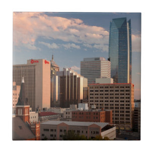Azulejo De Cerâmica EUA, Oklahoma, Oklahoma City, Elevated City