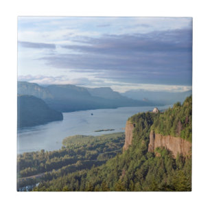 Azulejo De Cerâmica EUA, Oregon, Desfiladeiro do Rio Columbia, Vista H