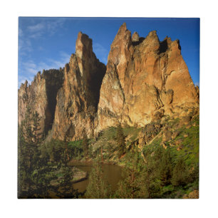 Azulejo De Cerâmica EUA, Oregon, Penhascos de Granito em Smith Rock St