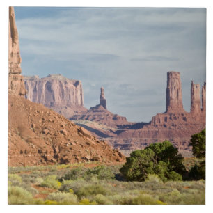Azulejo De Cerâmica EUA, Utah, Monument Valley Navajo Tribal Park.