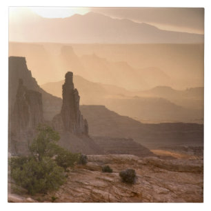 Azulejo De Cerâmica EUA; Utah; Parque Nacional Canyonlands. Vista de