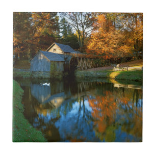 Azulejo De Cerâmica EUA, Virginia, Blue Ridge Parkway, Mabry Mill