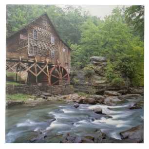 Azulejo De Cerâmica EUA, Virginia Ocidental, Babcock SP. Glade Rústic