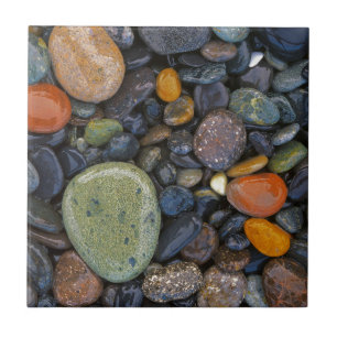 Azulejo De Cerâmica EUA, Washington, Lopez Island, Praia Agate