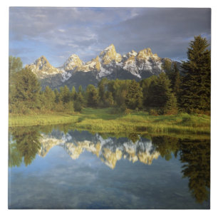 Azulejo De Cerâmica EUA, Wyoming, Parque Nacional Grand Teton. Grand 2