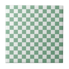 Azulejo De Cerâmica Eucalyptus mist checkerboard pattern