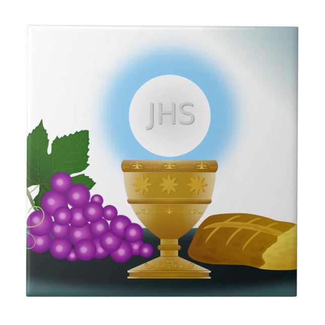 Azulejo De Cerâmica eucarista (Frente)
