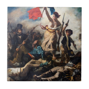 Azulejo De Cerâmica Eugene Delacroix - Liberdade Liderando o Povo