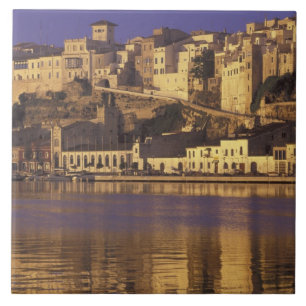 Azulejo De Cerâmica Europa, Espanha, Baleares, Menorca, Mao.Aurora