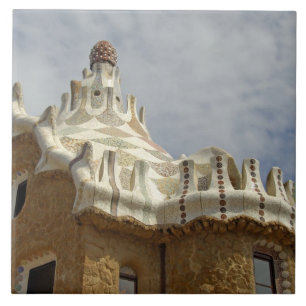 Azulejo De Cerâmica Europa, Espanha, Catalunha, Barcelona. Parque Guel