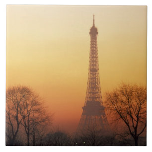 Azulejo De Cerâmica Europa, França, Paris. Torre Eiffel (Médio