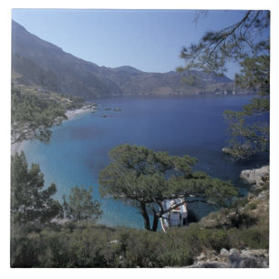 Azulejo De Cerâmica Europa, Grécia, Karpathos, Dodecanese; Apella