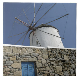 Azulejo De Cerâmica Europa, Grécia, Mykonos. 2