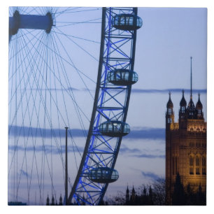 Azulejo De Cerâmica Europa, INGLATERRA, Londres: Casas do Parlamento