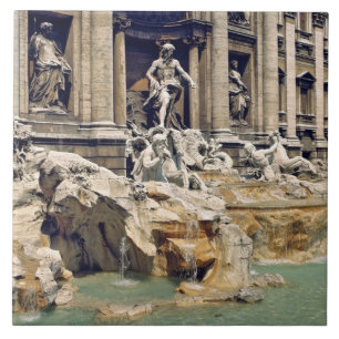 Azulejo De Cerâmica Europa, Itália, Roma. Moedas espalham-se no fundo