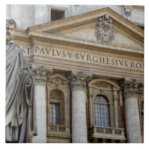 Azulejo De Cerâmica Europa, Itália, Roma. Rua, Basílica de Peter (ta