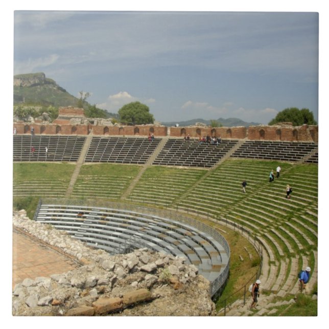 Azulejo De Cerâmica Europa, Itália, Sicília, Taormina. Século II (Frente)