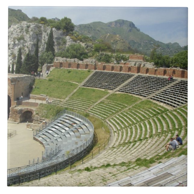 Azulejo De Cerâmica Europa, Itália, Sicília, Taormina. século III (Frente)