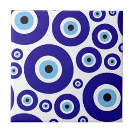 Azulejo De Cerâmica Evil Eye Pattern, Greek Eye, Turkish Eye, Nazar