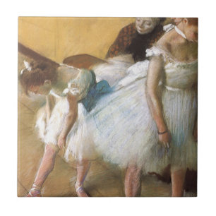 Azulejo De Cerâmica Exame de dança por Edgar Degas, Balé de Vintage