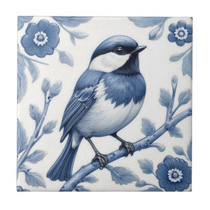 Azulejo De Cerâmica Excelente de galinha azul e branco