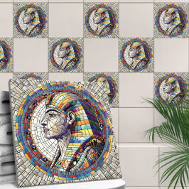 Azulejo De Cerâmica Excelente Egípcio Esfinge - Arte Mosaica