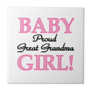Azulejo De Cerâmica Excelente Orgulhoso Vovó Garota Bebê Oferta