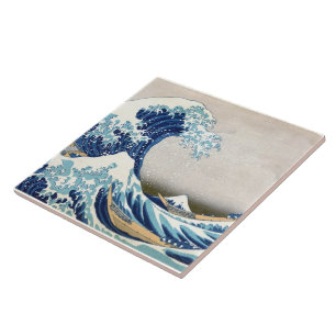 Azulejo De Cerâmica Excelente Wave Off Kanagawa Hokusai Japonês Belas