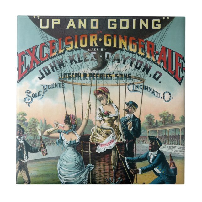 Azulejo De Cerâmica Excelsior Ginger Ale (Frente)