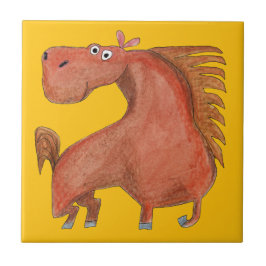 Azulejo De Cerâmica Exited Horse