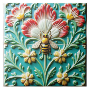 Azulejo De Cerâmica Exploração de uma vespa