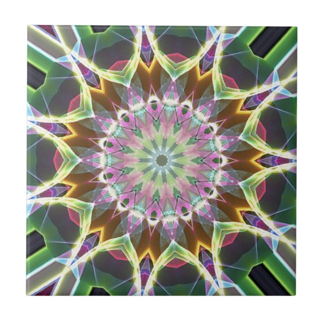 Azulejo De Cerâmica Explosão de cor (Frente)