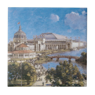 Azulejo De Cerâmica Exposição Colombiana Mundial de Theodore Robinson