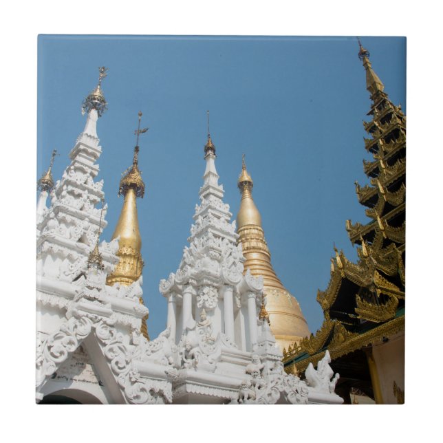 Azulejo De Cerâmica Exterior da Pagode Shwedagon (Frente)