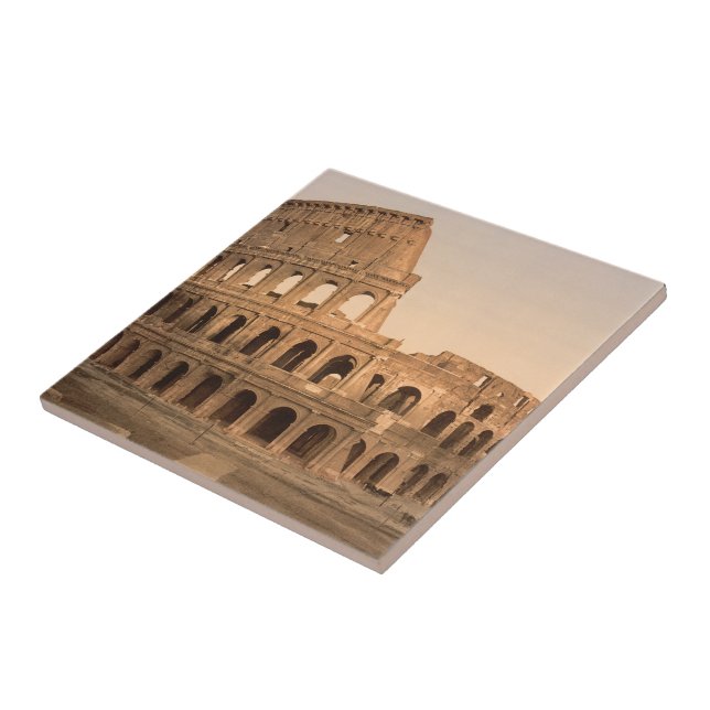 Azulejo De Cerâmica Exterior do Colosseum, Roma, Italia (Lateral)