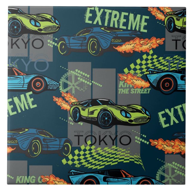 Azulejo De Cerâmica Extreme Tokyo Street Racing Pattern (Frente)