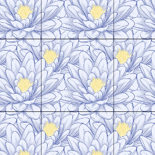 Azulejo De Cerâmica Fábrica Botânica, Floral Branco, Mínimo